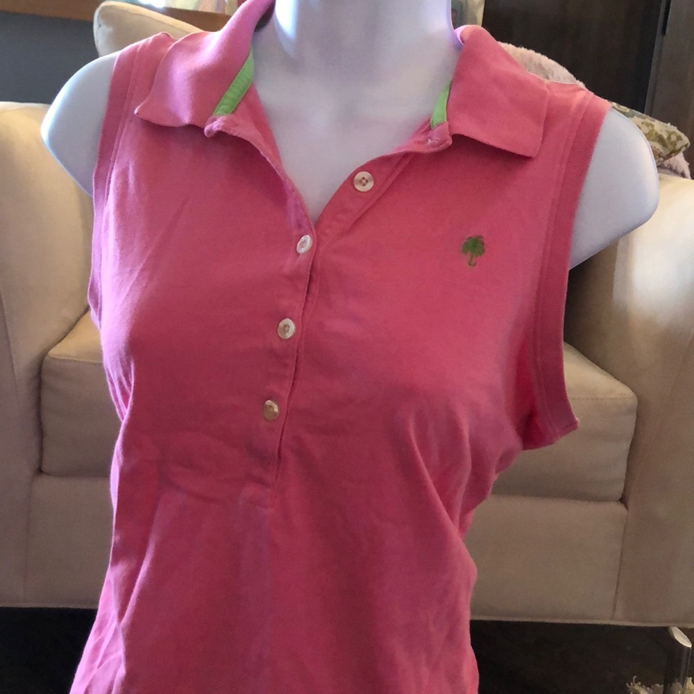 💖Lilly Pulitzer pink and lime green tank top